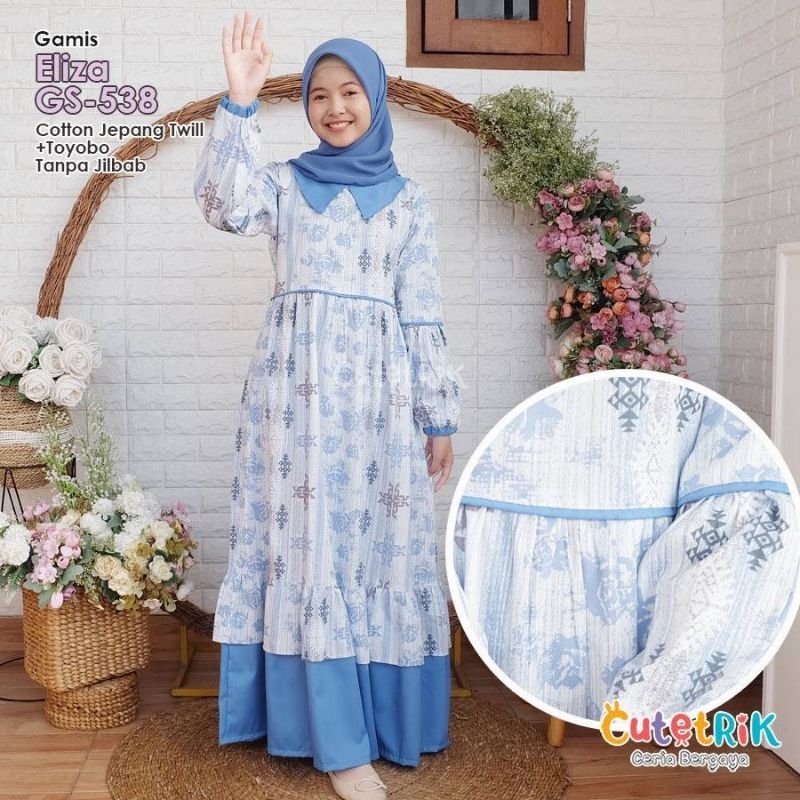Gamis anak/Gamis Cutetrik/GS-538 Cutetrik/Cutetrik