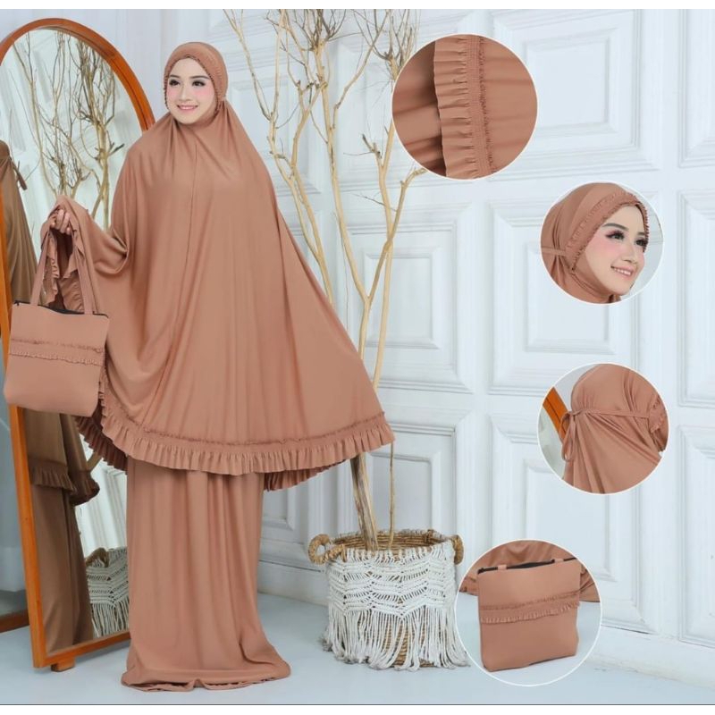 Mukena Dewasa Jersey Premium Jumbo