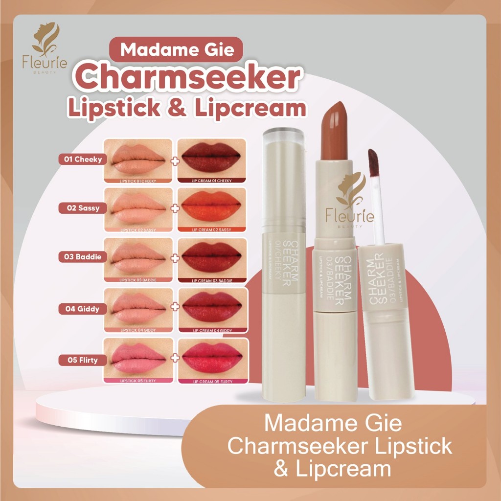 Madame Gie Charmseeker Lipstick & Lipcream - Madame Gie Lipcream Lipstick 2in1 / Lip Ombre