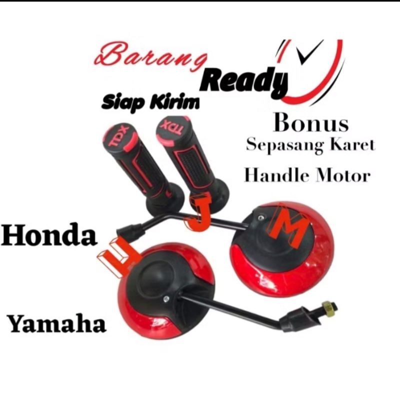 Spion Merah Paket Model Scoopy Bulat Grip Tdx