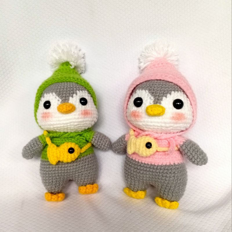 Boneka Rajut Amigurumi Pinguin Lucu