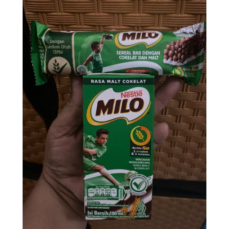 

milo cereal bar beli 1 gratis 1 Milo uht180ml