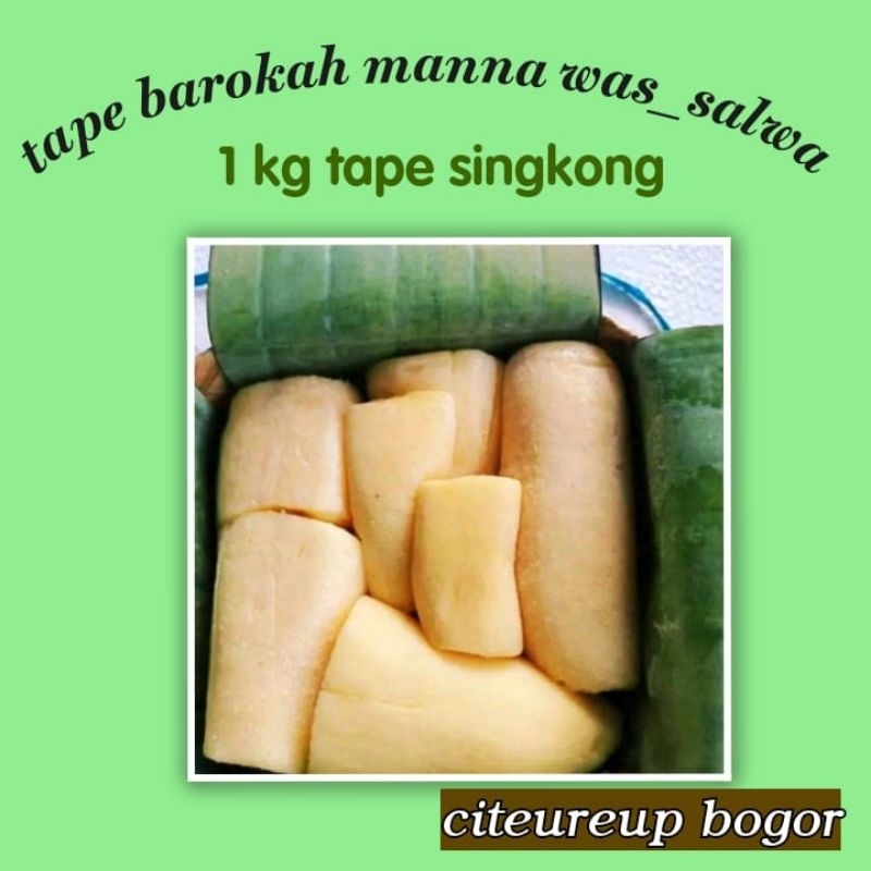 

tape singkong 1 kg manis kemasan besek