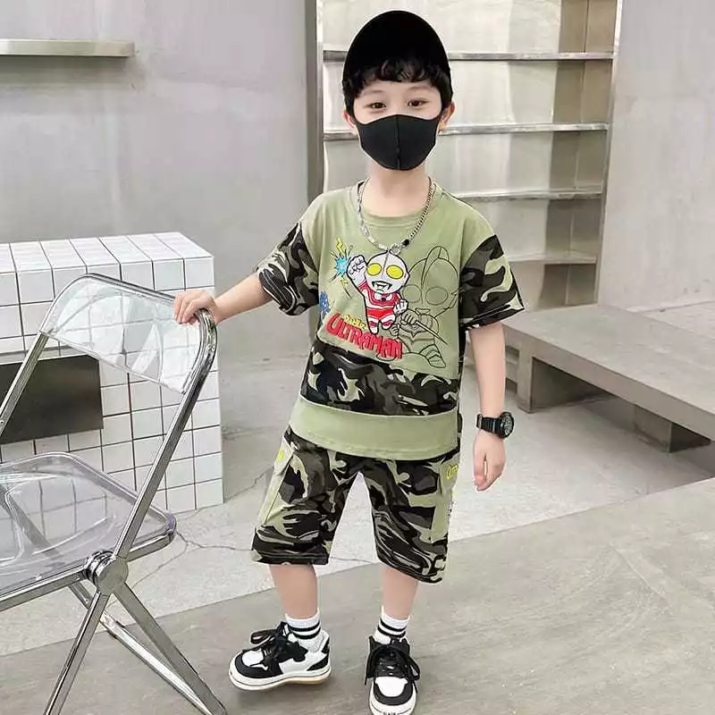 Setelan ultraman anak laki laki 2-7 Tahun / Oneset baju ultraman anak laki laki / Set boys savior ul