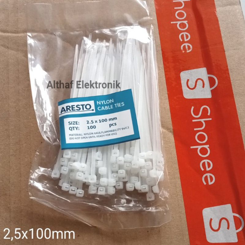 

Cable Ties Aresto Ukuran 2,5x100MM