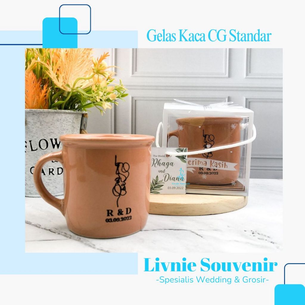 Souvenir Gelas / Cangkir  Keramik