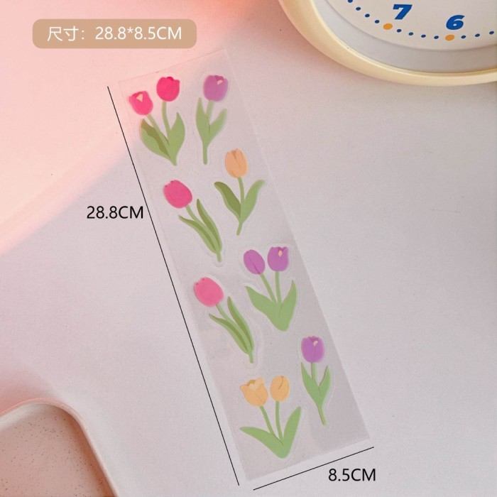 

1 PCS PET Waterproof Stiker Tulip Scrapbook DIY