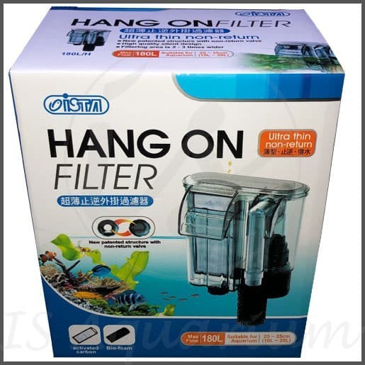 Ista Hang On Filter 180 lph - Hang-on Filter Ista - Aquascape Tools