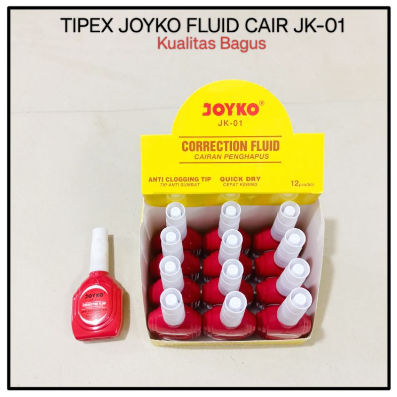 

1 Pcs Tipex Cair Joyko Jk-01 / Correction Fluid