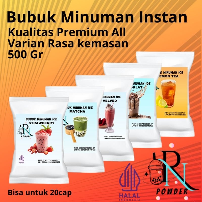 

Bubuk Minuman Premium 500Gram All Varian Serbuk Minuman Kekinian Bubuk Minuman Rasa / Minuman Instan