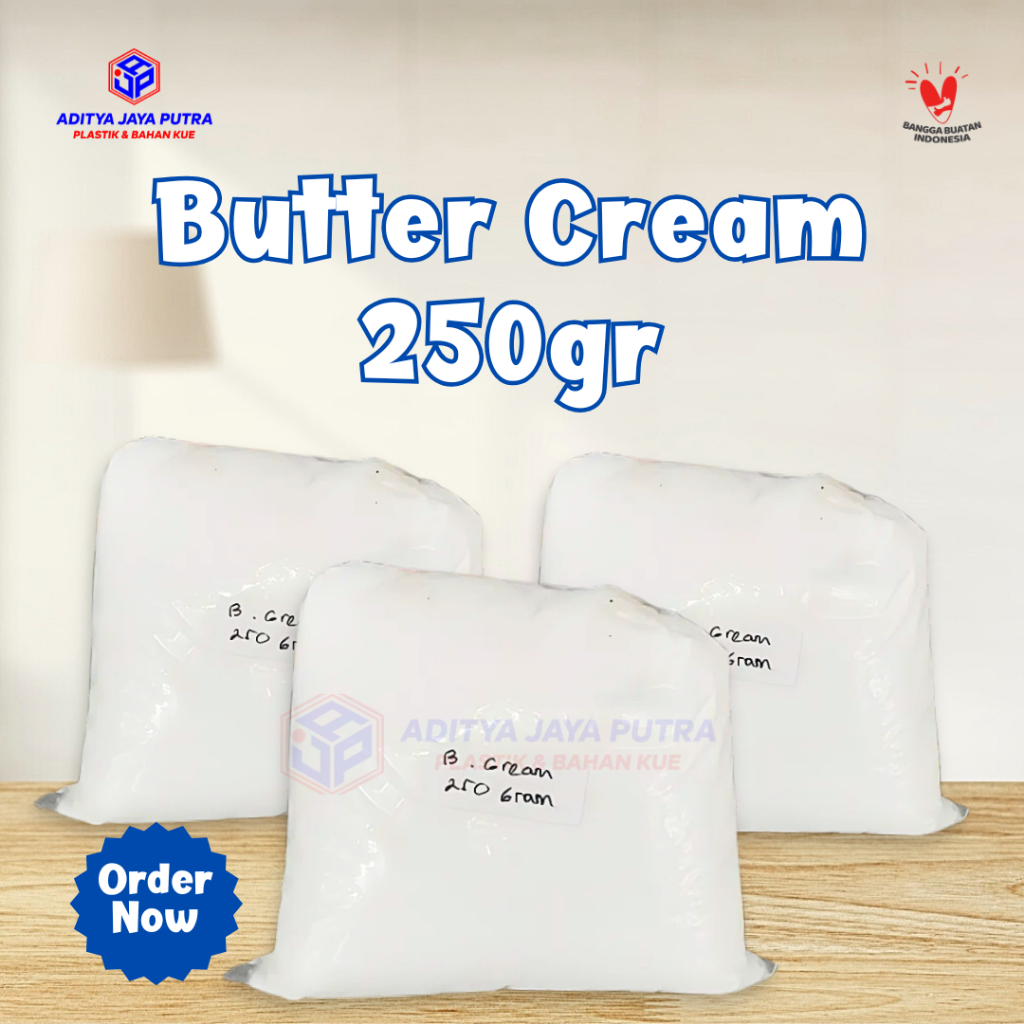 

Butter Cream 250gr - Krim Jadi Siap Pakai