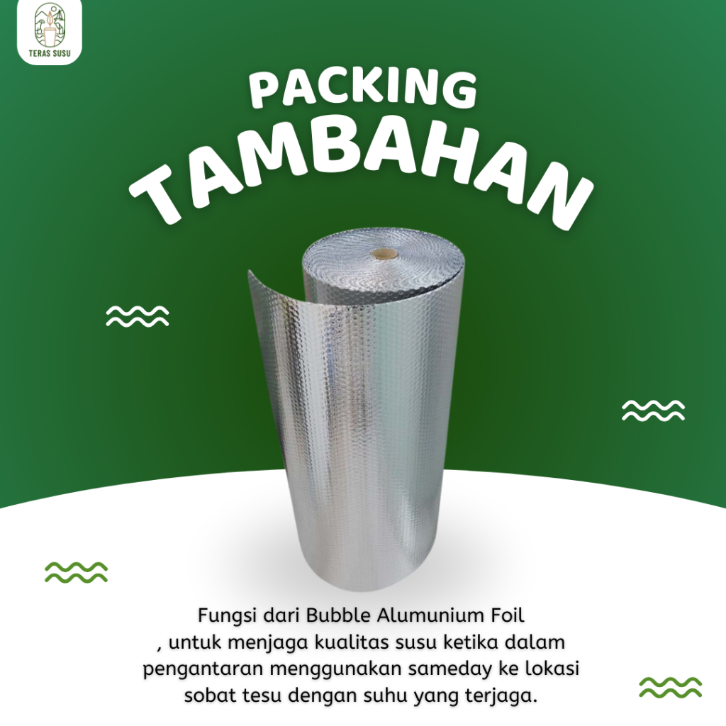 

Packing Tambahan Bubble Alumunium Foil