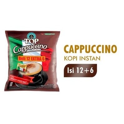 

Top Coffee Kopi Instan Cappucino Bag 25 gr isi 12 + 6 pcs