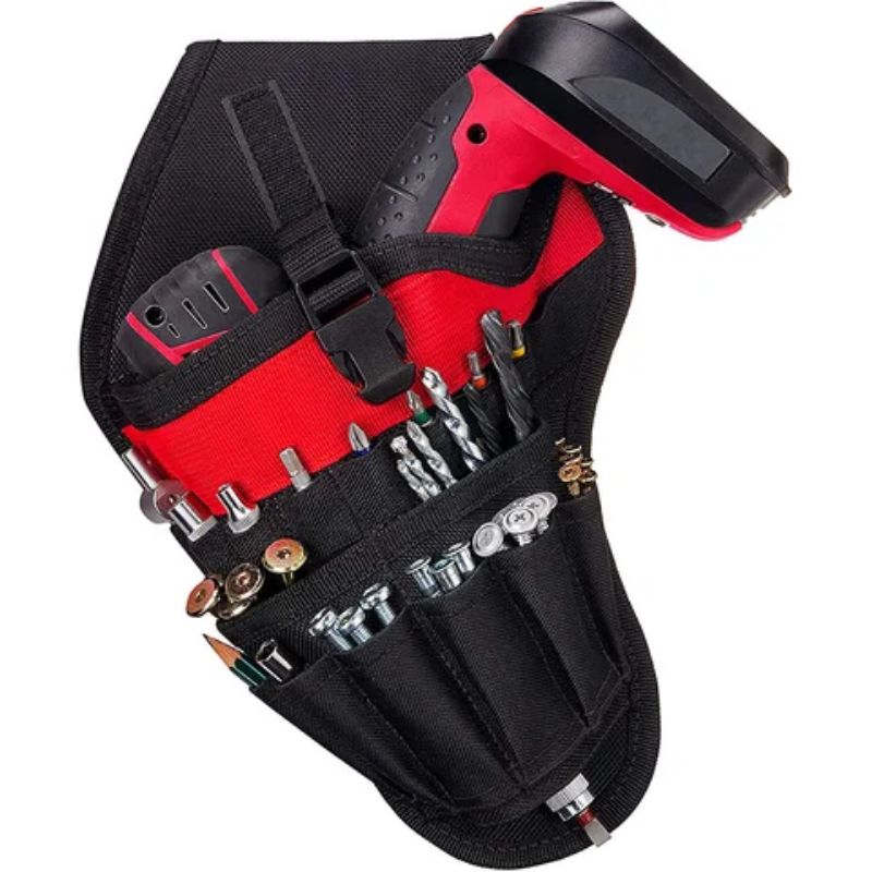 tas untuk bor elektrik model baru model bersaku tas bor pinggang  batre cas tas bor pinggang batre e