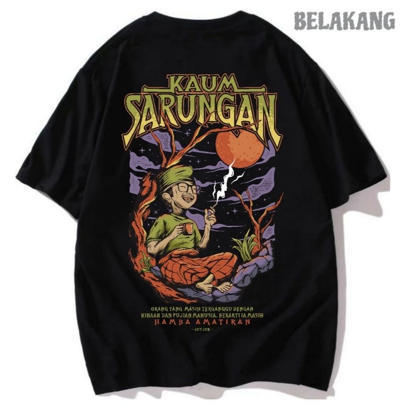 Kaos Baju Gus Dur Kaum Sarungan | Kaos GusDur | GusDur Series