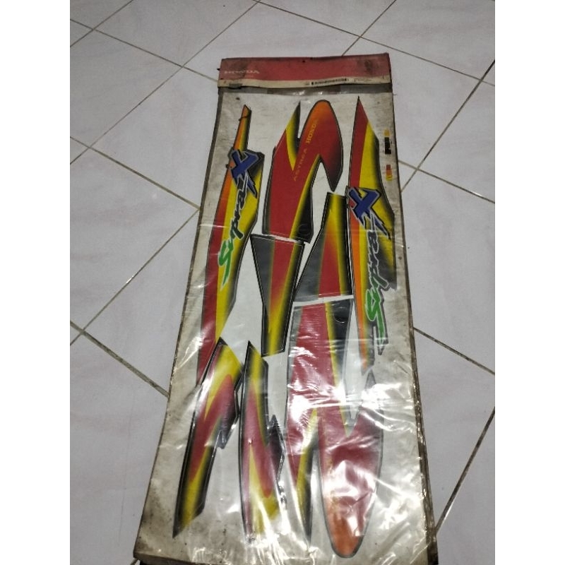 striping,stiker Honda Supra x,supra100