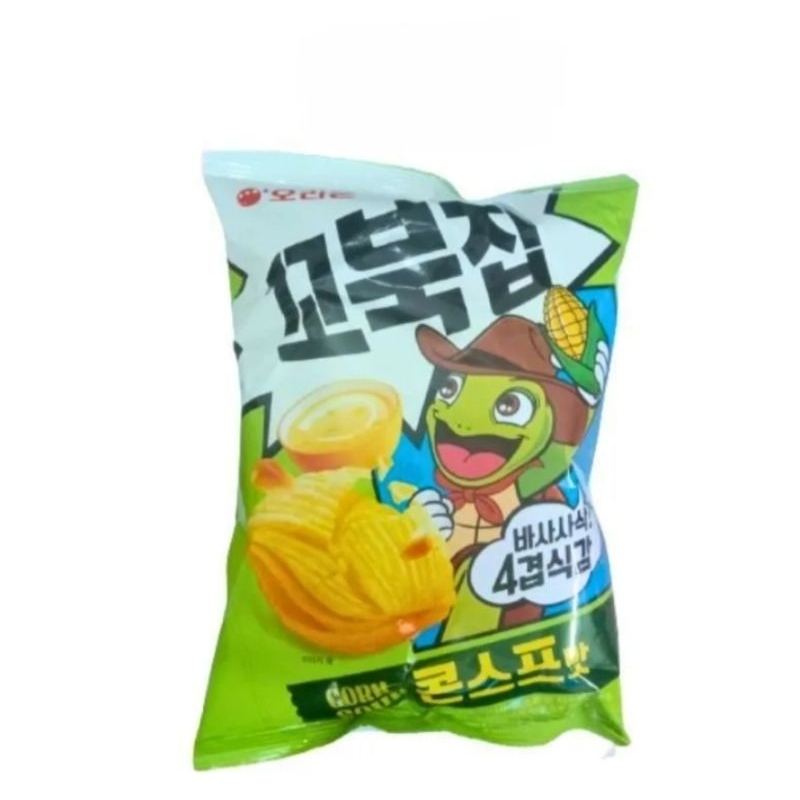 

Orion turtle chips 120gr / makanan ringan ekstrudat jagung