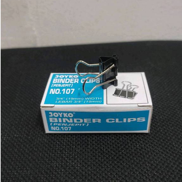 

Binder Clips No 107 Joyko ( penjepit ) 1 lusin