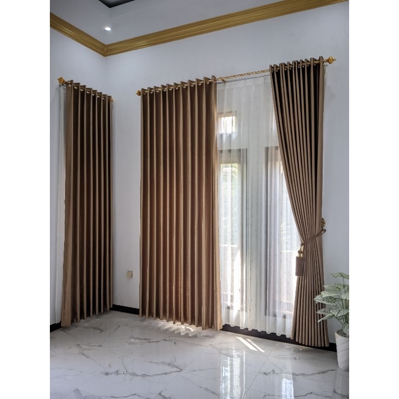 GORDEN BLACKOUT PREMIUM POLOS COKLAT MIX GOLD GORDEN POLOS SERAT EMBOS