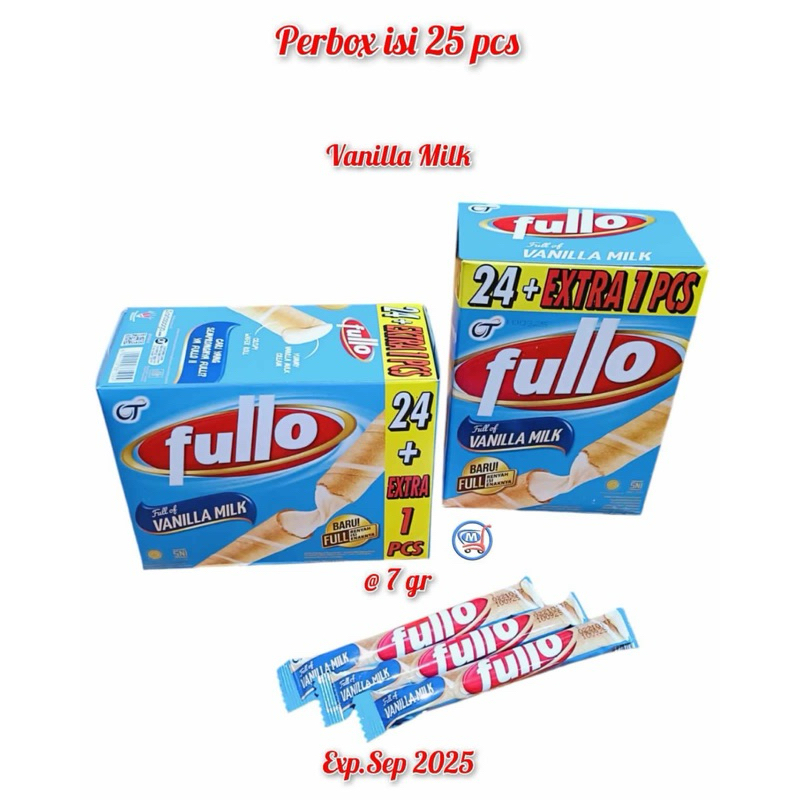 

FULLO VANILLA MILK | FULLO COKLAT ISI 25 PCS