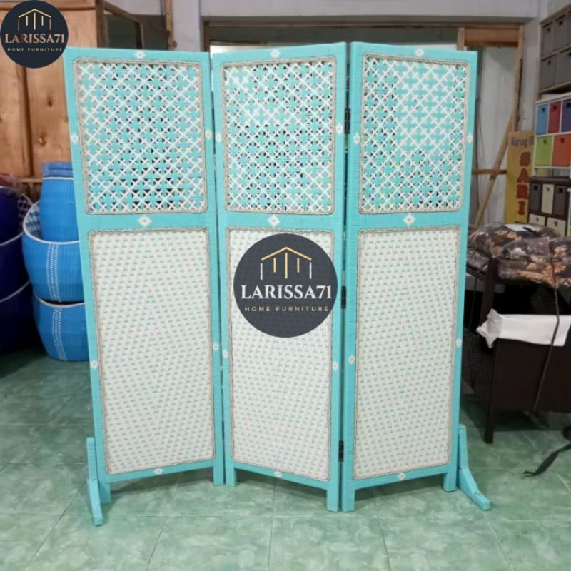 Penyekat Ruangan  Pembatas Ruangan Sekat Mushollah Rotan Sintetis Minimalis Murah