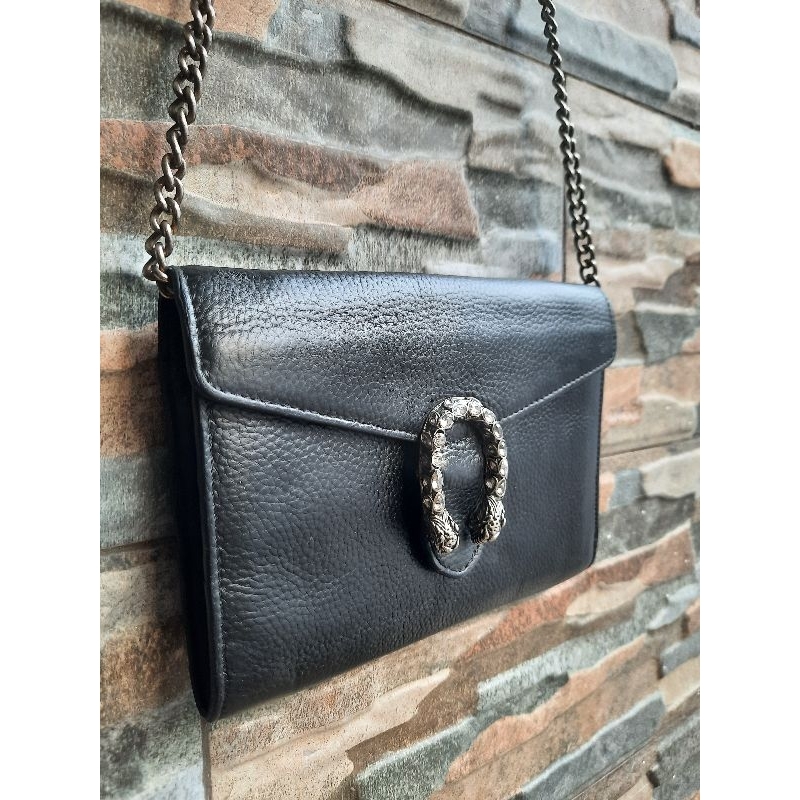 Slingbag Hitam Rantai GUCCONG - TAS PRELOVED BRANDED ORIGINAL