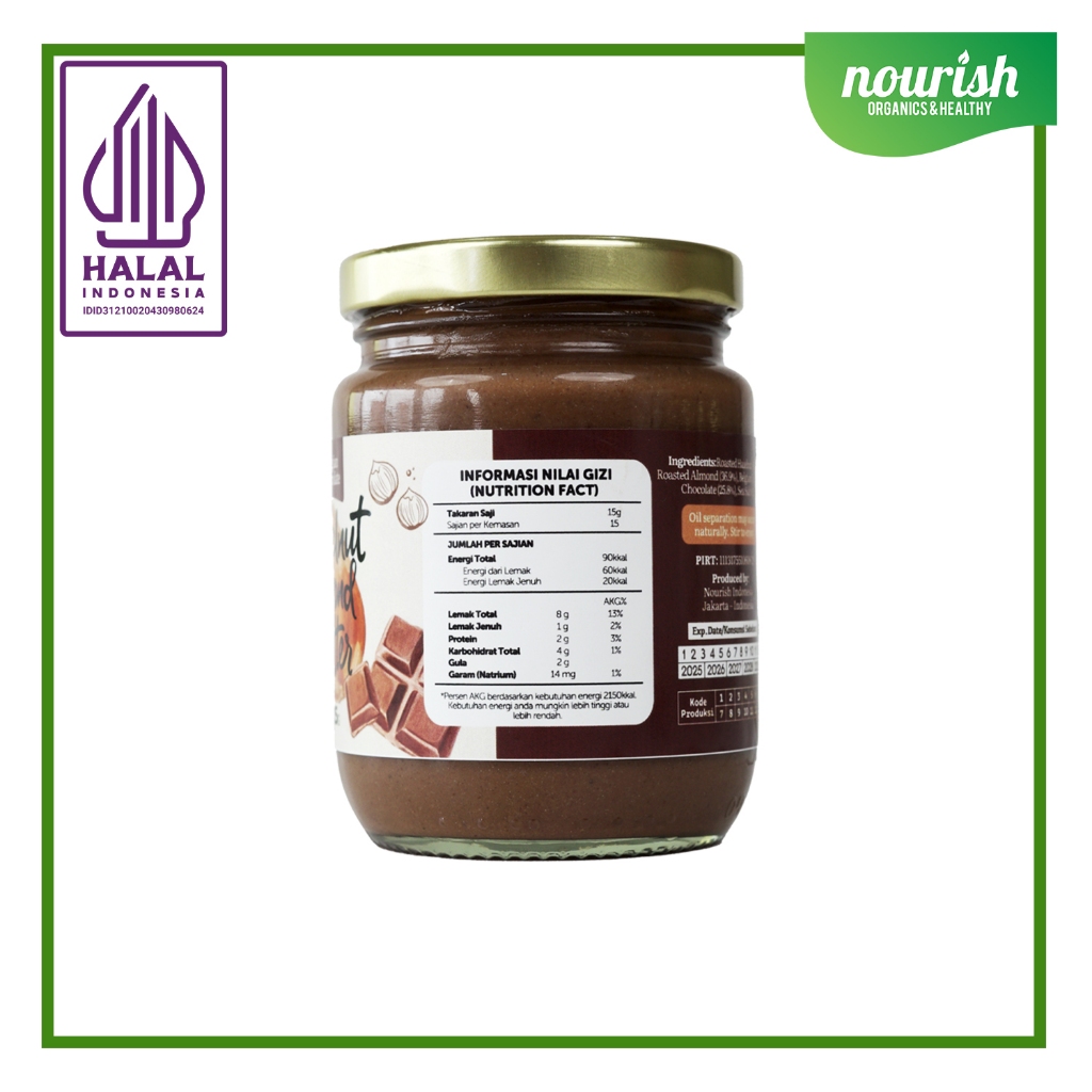 

Bny31 Nourish Belgian Chocolate Hazelnut Almond Butter - 225 gr