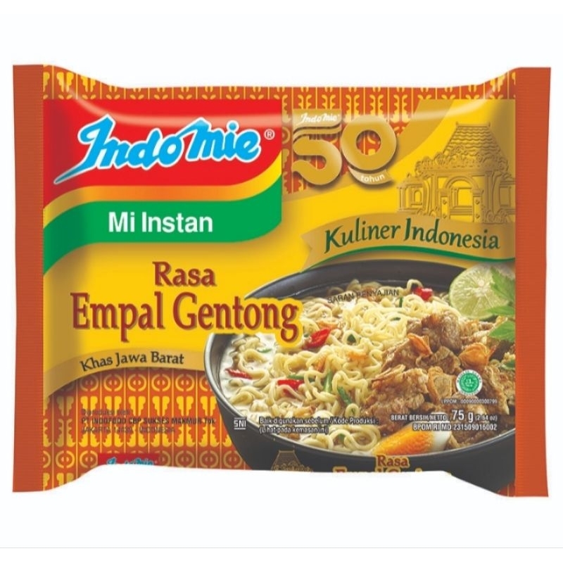 

Indomie Mi Kuah Instan Empal Gentong 75 g