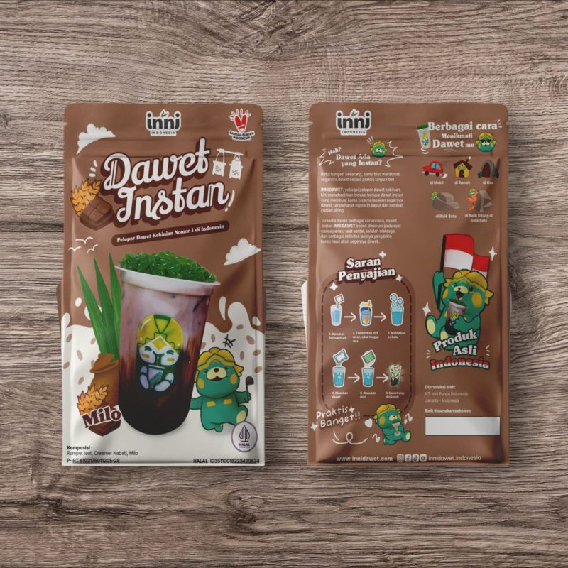 Dawet Instan Milo Inni Dawet Cendol Minuman Segar Siap Saji