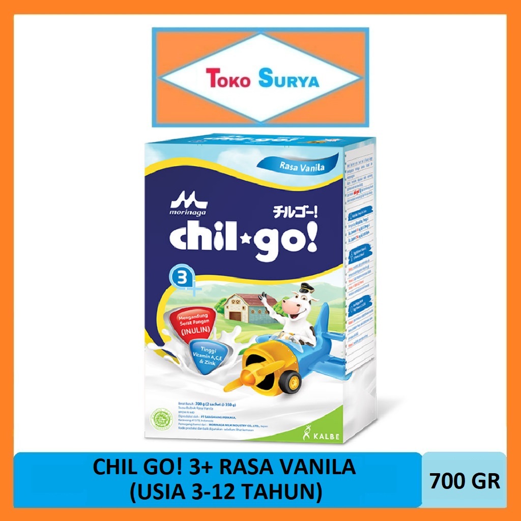 

Morinaga Chilgo 3+ Rasa Vanila Usia 3-12 Tahun 700 Gr