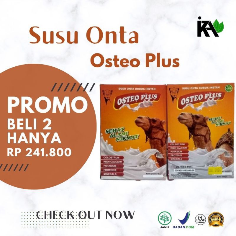 

PAKET 1 SUSU ONTA OSTEO PLUS /PAKET HEMAT SUSU ONTA / SUSU PERSENDIAN / SUSU MULTIVITAMIN