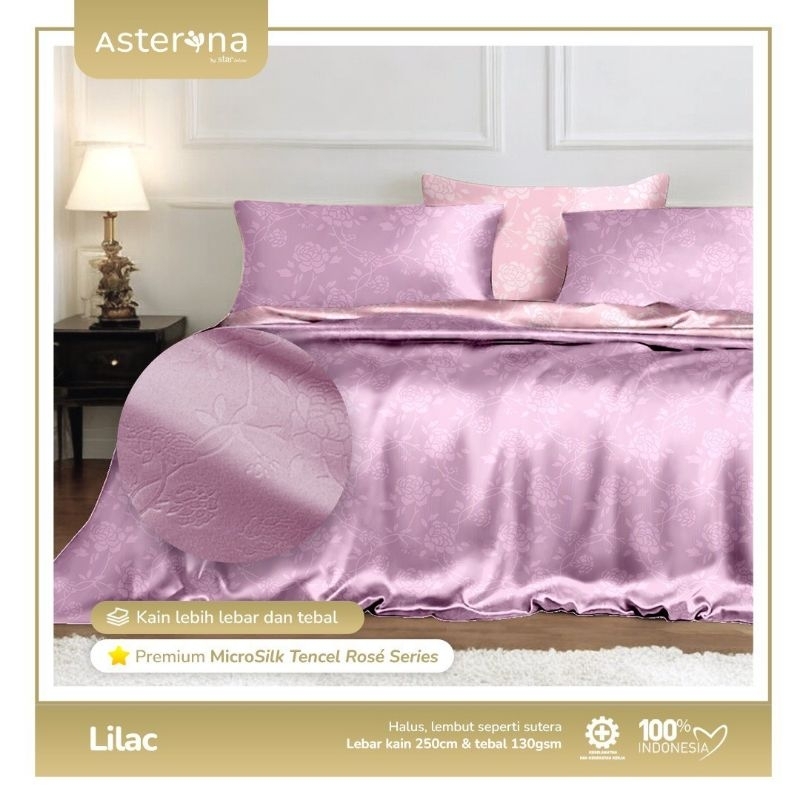 Sprei Set (free Anti Geser) Motif Rose Series |  Katun Mikrosilk Tencel | Sprei homemade