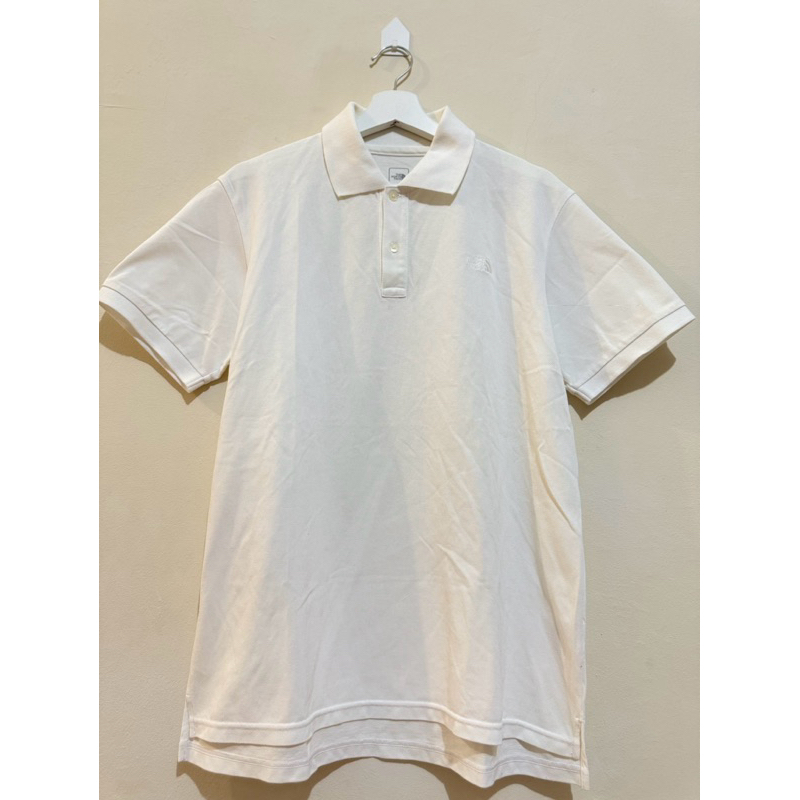 The North Face Polo Shirt preloved - Putih XL