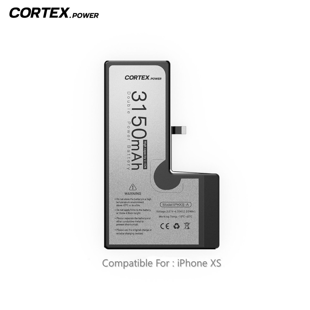 Cortex Power - Baterai iPhone XS Double Power IC High Capacity Batre Batrai Battery Original