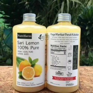 

BUNDLE SARI LEMON NUTRIFARM 500ML X 2 FRESS ORIGINAL ORGANIC