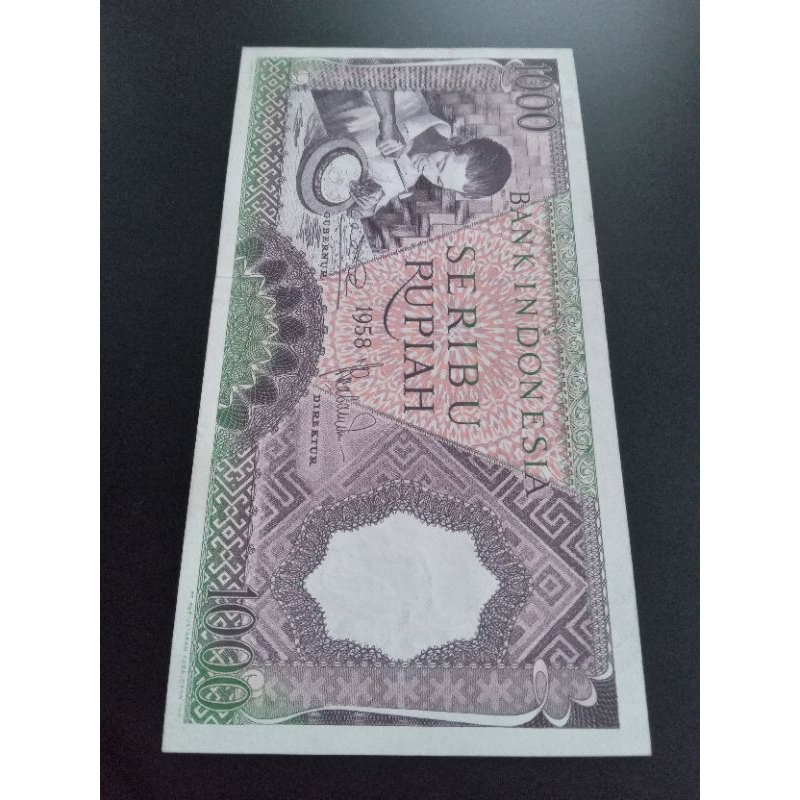 Uang Kuno 1000 Rupiah Seri Pekerja Tahun 1958