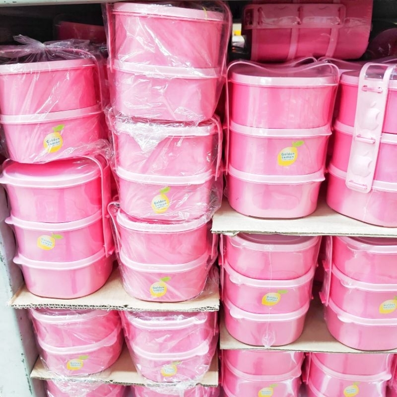 Rantang Piknik Susun Anak Wadah Saji Makanan RP 123 Golden Sunkist