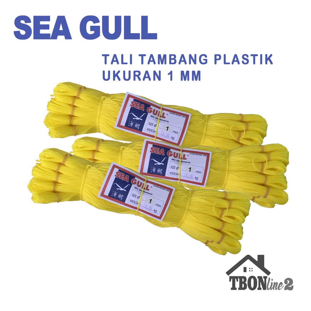 

Sea Gull Tali Tambang Tali Tukang 1mm Per Pack Isi 9 Roll @60 Meter