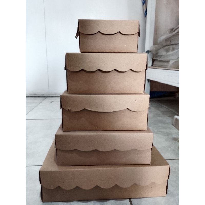 

Kotak Snack coklat polos