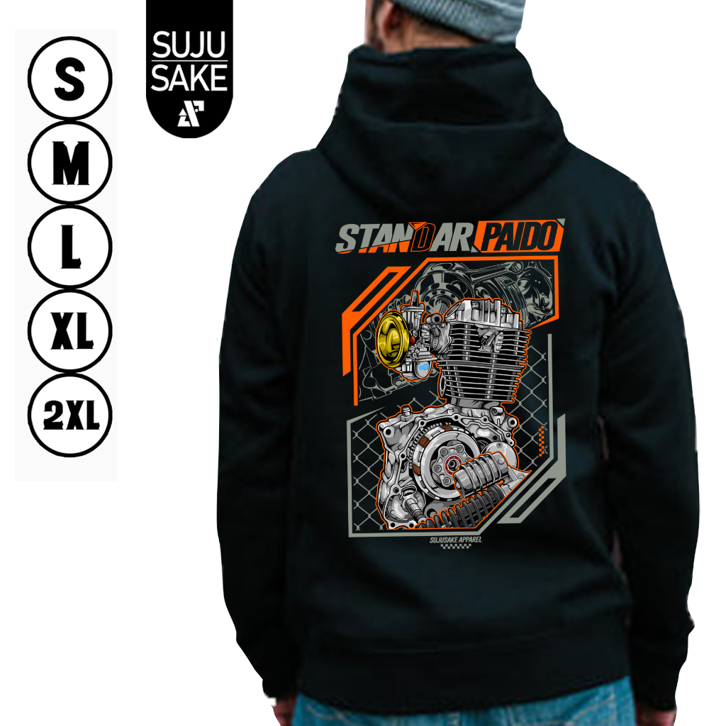 Sujusake Industries Jaket Hodie Hoodie Hodi Hode Jemper Jumper Kupluk Motor Komunitas Club Honda Sta