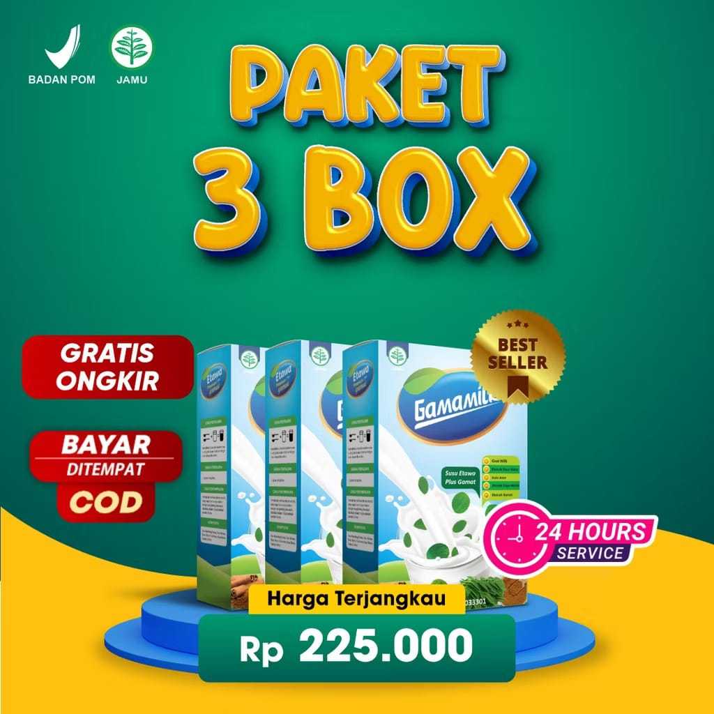 

(3 Box) Susu Etawa Gamamilk - Solusi Masalah Tulang, Nyeri Sendi, Asam Urat dan Rematik