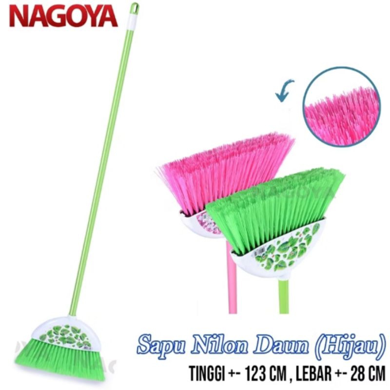 Sapu Nilon Bunga Sapu Plastik Warna Sapu Lantai Broom Pink Nagoya 810