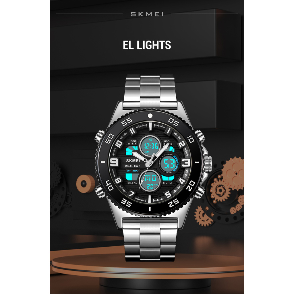 SKMEI 2205 Original Jam Tangan Pria Dual Time Tahan Air