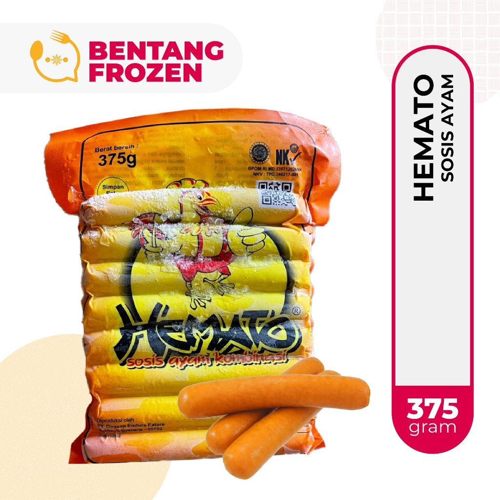 

Hemato Sosis Ayam 375gr Isi 15