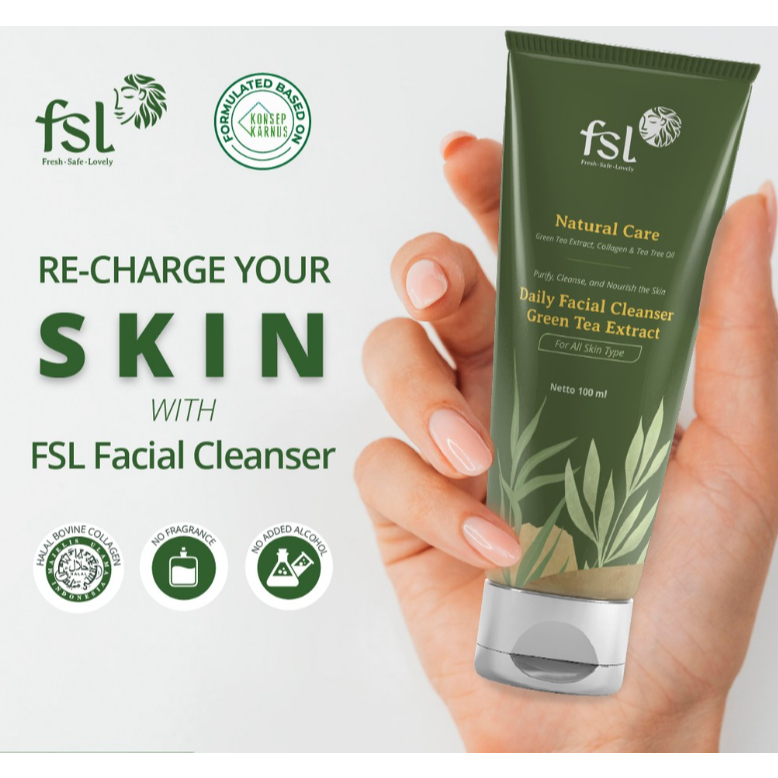 FSL Daily Facial Cleanser Mengatasi kemerahan dan iritasi