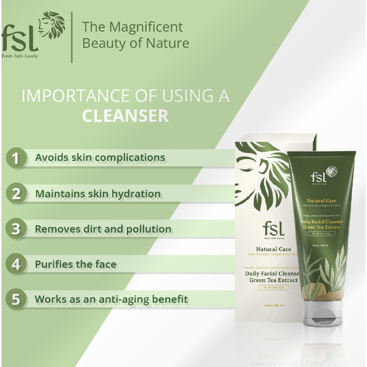 FSL Daily Facial Cleanser Menghilangkan bekas jerawat