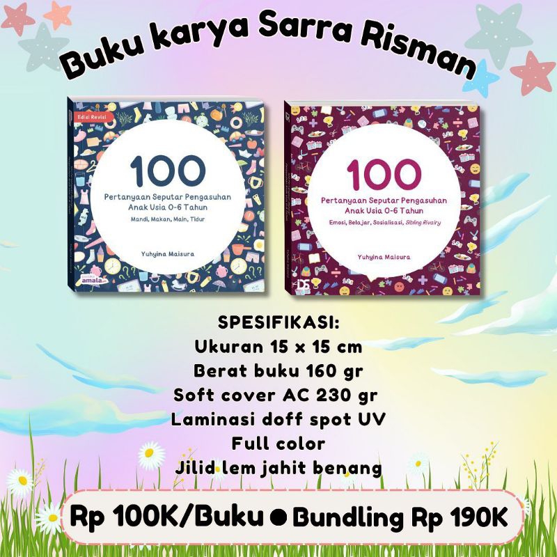 [READY STOCK] 100 PERTANYAAN SEPUTAR PENGASUHAN ANAK USIA 0-6 TAHUN BY SARRA RISMAN