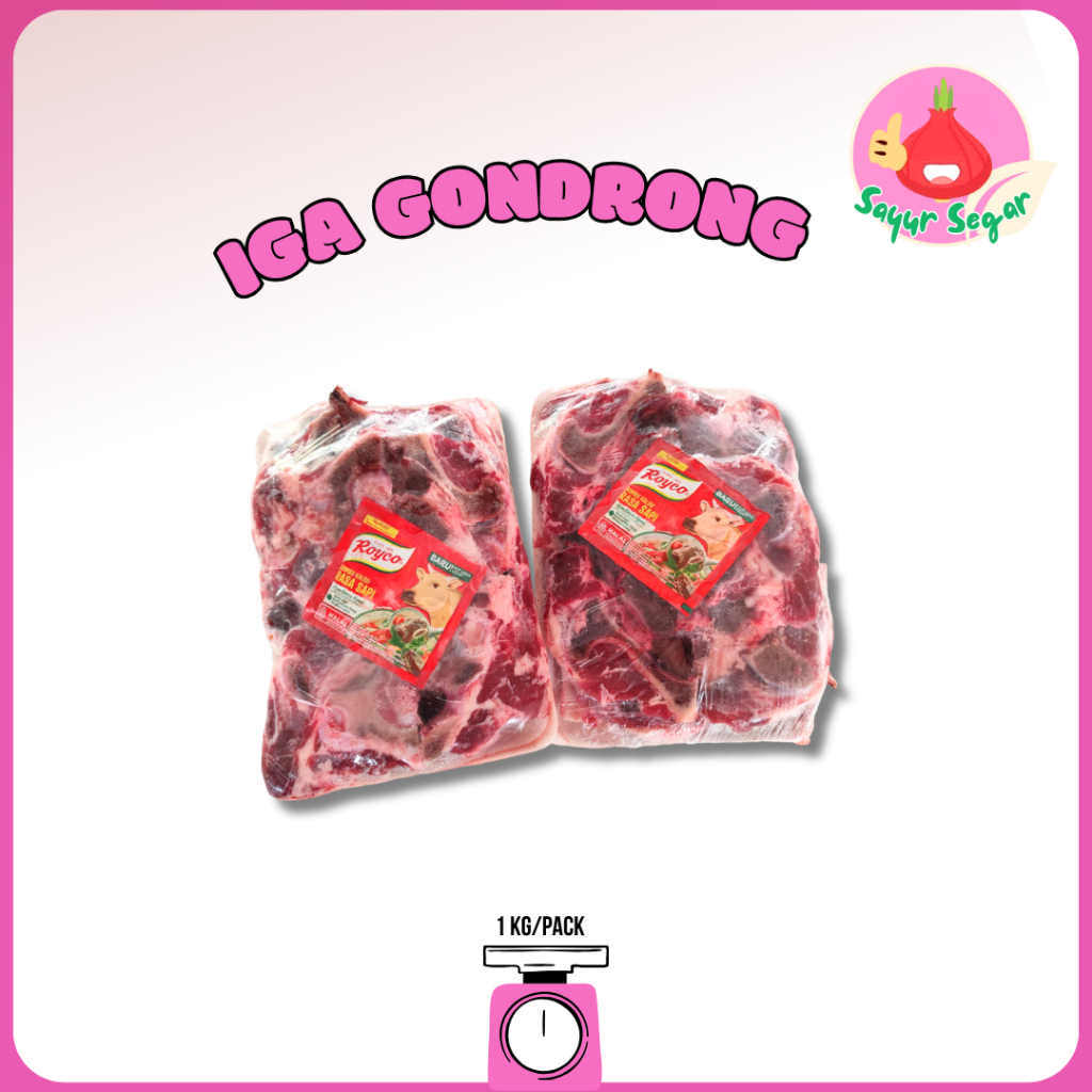 

Sayur Segar - Iga Gondrong Pack 1kg / Ribs