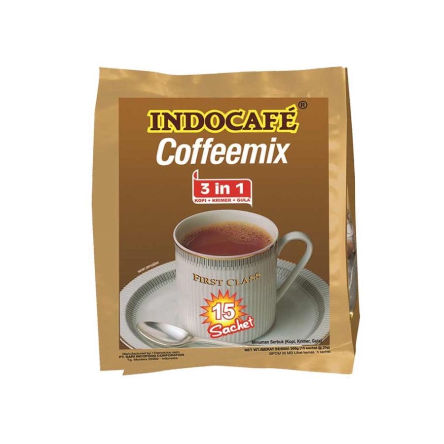 

Indocafe Coffeemix Bag 15 sachet x 20gr/Kopi Bubuk 300gram