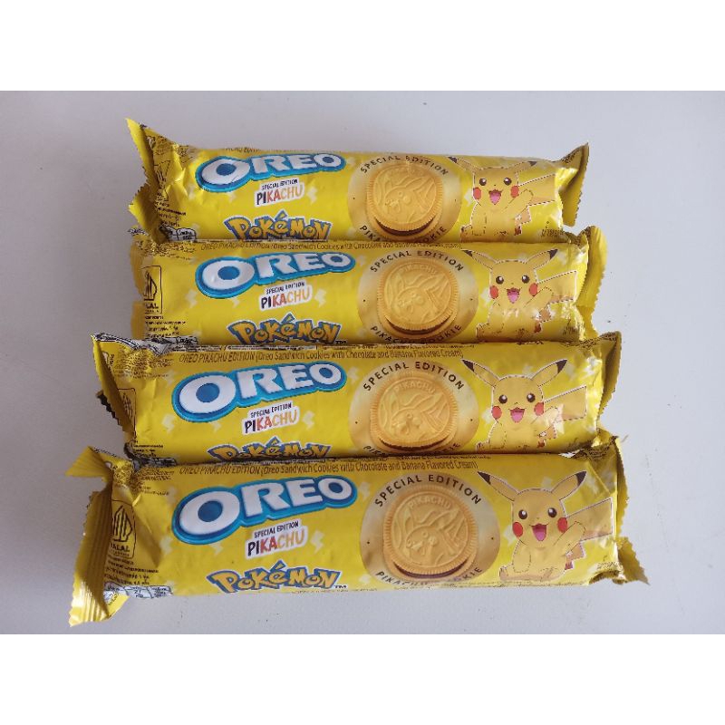 

Oreo Pokemon Biskuit Sandwich Cokelat & Krim Pisang 119.6gr